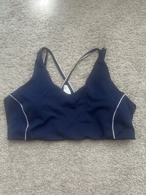 Navy Cross-Back Bralette - Women Intimates